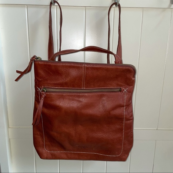 margot leather backpack purse
